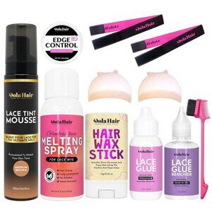 Lace Glue Kit - Complete Set with Lace Tint Mousse, Wig Installation